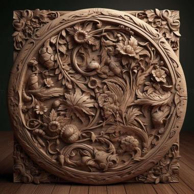 Patterns and decorations stl rtx 4 3d model